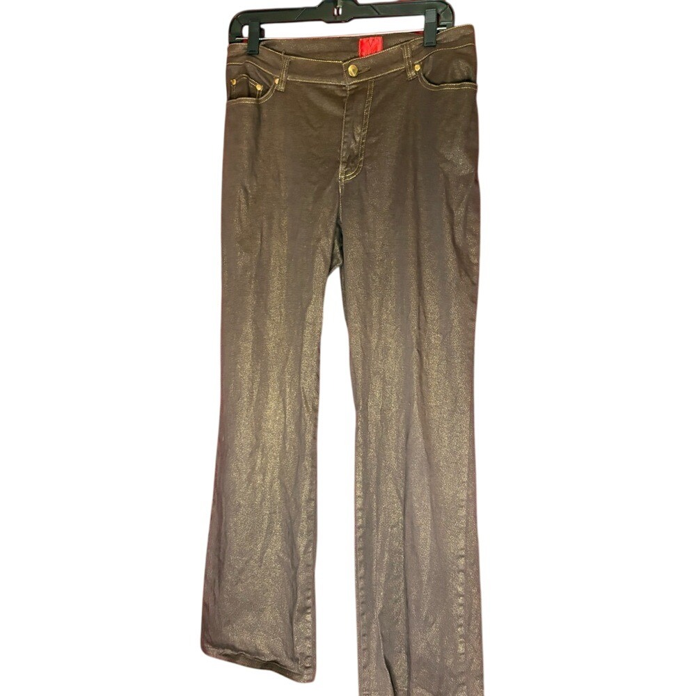 V Christina Brown Shimmery Pants Size 8 EUC, CB55